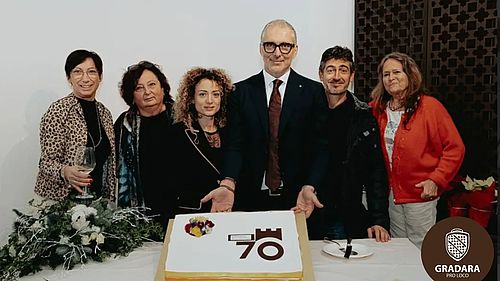 Foto del direttivo Pro Loco in occasione della festa per i 70 anni di attività