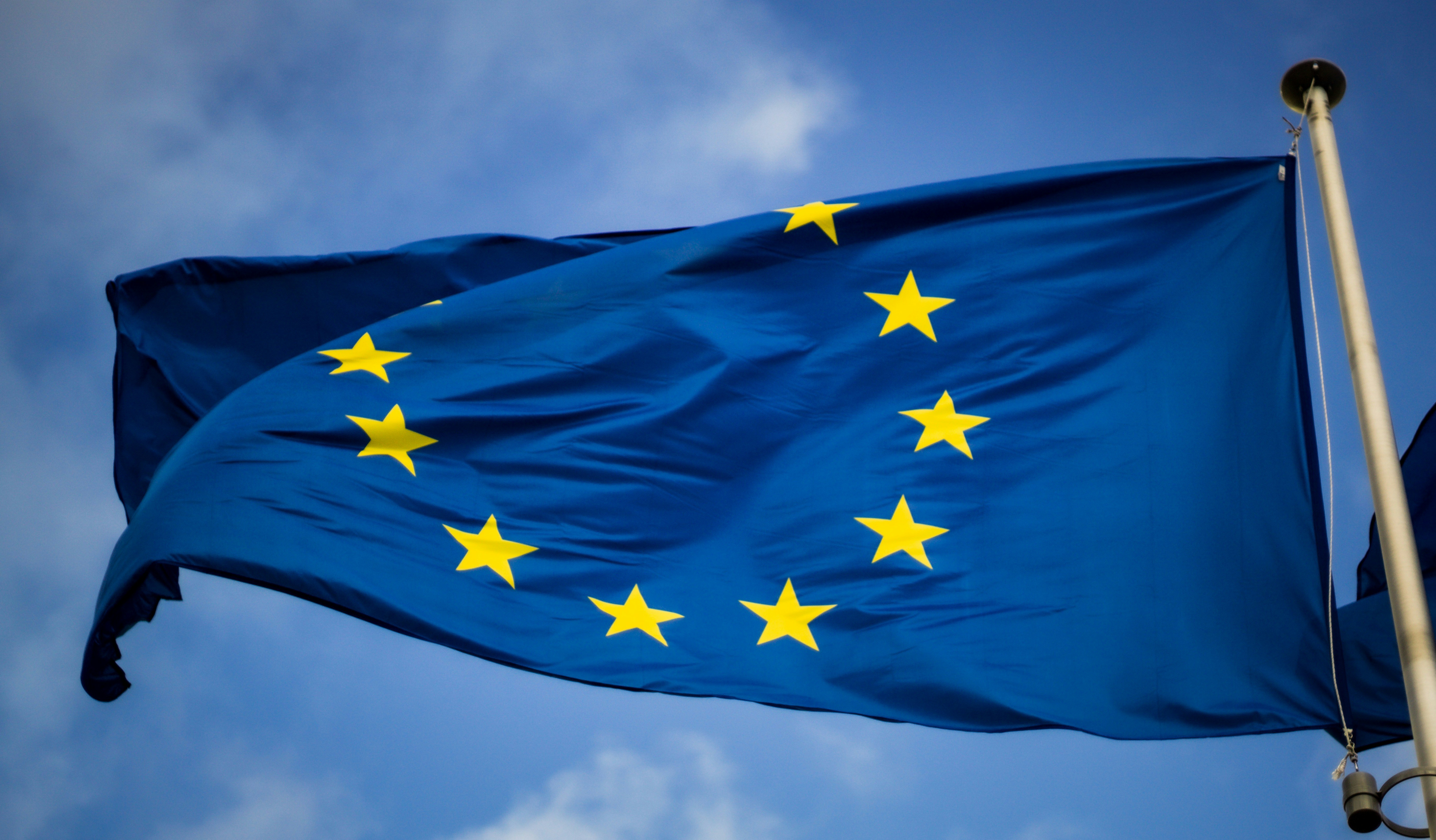 Foto di bandiera europea